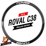 Road Bicycle Wheels Rim Decal Stickers for ROVAL C38 DISC Brake